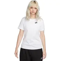 Nike - Women's Sportswear Club Essential - Camiseta funcional size S, blanco