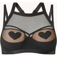 Marlies Dekkers Heartbreaker Black Mesh And Sand Balcony Bra Talla: 75C | Brasieres Outlet | Mujer | Negro