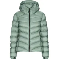 Superdry para mujer. W5011593A Cazadora acolchada con capucha Fuji verde (XS), Casual, Poliéster, outlet 2026.