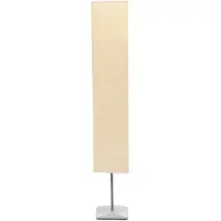 vidaXL Lámpara de pie con estructura de acero, 135 cm, color beige