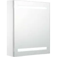 vidaXL , armario espejo con iluminación LED, 50x13,5x60 cm