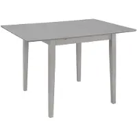 vidaXL Mesa extensible para comedor, gris (80-120)x80x74 cm, MDF