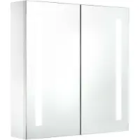 vidaXL Espejo con armario LED, 60 x 14 x 62 cm