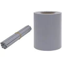 vidaXL - Panel protector de PVC, 35 x 0,19 m, gris claro mate