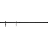 vidaXL Juego de herrajes para puertas correderas pequeñas, para puertas de armario, acero al carbono, 200 cm