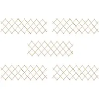 vidaXL Scherenzaun: 5 piezas de madera de abeto, 180 x 60 cm