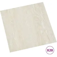 vidaXL : Azulejos de PVC autoadhesivos, 20 unidades, 1,86 m², color crema