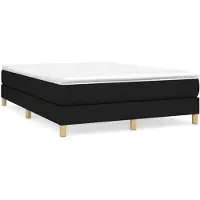 vidaXL Cama con somier y colchón , color , 140x200 cm, tapizada en tela