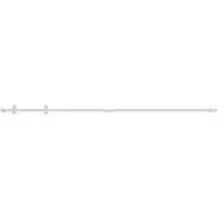 vidaXL Juego de herrajes para puertas correderas pequeñas, para puertas de armario, acero al carbono, 183 cm