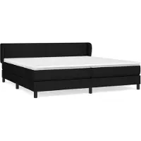 vidaXL Cama con somier y colchón, color , 200x200 cm, tapizada en tela