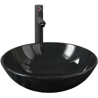 vidaXL : Lavabo de baño con grifo y desagüe, color