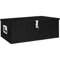 vidaXL Caja de almacenamiento, color , 90 x 47 x 33,5 cm, aluminio