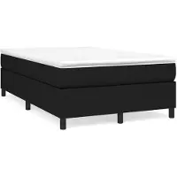 vidaXL Cama con somier y colchón, color , 120x200 cm, tapizada en tela