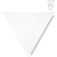 Vonroc Toldo de sombra triangular - Premium - ∆ 360 cm - Resistente al agua | Blanco