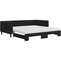 vidaXL Somier convertible con colchón, color , 100x200 cm, tapizado en terciopelo