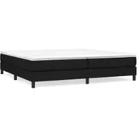 vidaXL Cama con somier y colchón, color , 200x200 cm, tapizada en tela