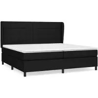 vidaXL Cama con somier y colchón, color , 200x200 cm, tapizada en tela