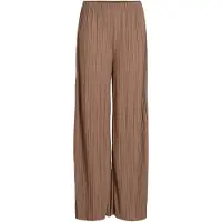 Vila Viplisa De Cintura Alta Pantalones De Pierna Ancha