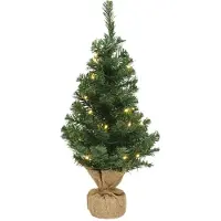 Everlands Árbol de Navidad DECORIS, mini, con luces LED, 30x45 cm, marca HOMLA