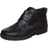 Waldlaufer Botas 'Weitschaftstiefel Herren 613901 Echtleder in schwarz' negro