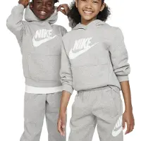 Nike Sudadera 'Club FLC' gris moteado / blanco