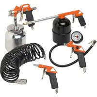 Black & Decker Accesorios para compresor de aire , juego de 5 piezas, 1 litro