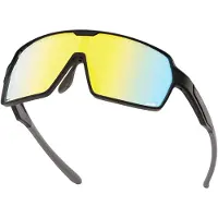 MowMow Gafas de sol deportivas 'Titan Sunglasses - Sports Glasses - Cycling Glasses - Men - Women' oro