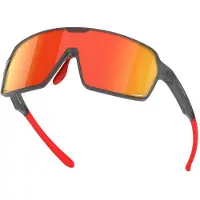 MowMow Gafas de sol deportivas 'Titan Sunglasses - Sports Glasses - Cycling Glasses - Men - Women' naranja