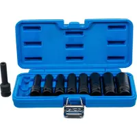 Bgs 5204: Juegos de adaptadores para vasos de perfil Kraft-E, tamaño 12,5 (1/2"), de perfil profundo, para vasos E10 a E24, juego de 9 piezas.