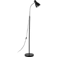 Virone Lámpara de pie LAR con brazo flexible, 155 cm, máx. 20W, casquillo E27, color negro