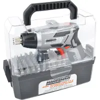 BRÜDER MANNESMANN Atornillador inalámbrico MANNESMANN M17735 de 3,6 V con juego de puntas