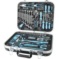 BRÜDER MANNESMANN Maletín de herramientas Quantool, 110 piezas, modelo Q25100