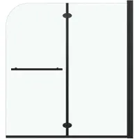vidaXL Cabina de ducha plegable, 2 paneles de vidrio templado, 120x140 cm, color negro