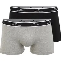 Tom Tailor Calzoncillo boxer gris moteado / negro