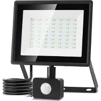 Aigostar Faro LED de 50W para exteriores, con sensor de movimiento, 4300 lúmenes, 6500K (blanco frío)