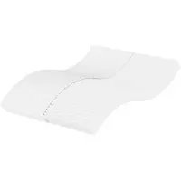 vidaXL Colchón de espuma blanco , 140x190 cm, firmeza H2/H3
