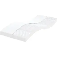 vidaXL Colchón de espuma blanco , 90x200 cm, 7 zonas, firmeza 20 ILD