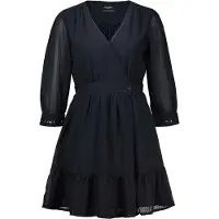 Scotch & Soda Wrap Mini Dress Black Talla: 34 | Mini Vestidos Outlet | Mujer | Negro