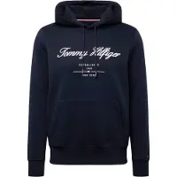 Tommy Hilfiger Sudadera 'Logo Embroidery' navy / rojo / blanco