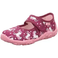 Superfit Zapatillas de casa 'Bonny' rosa / rojo cereza / blanco