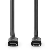 Nedis Ccgb66020bk20 Cable Usb 4.0 Gen 2x2 Usb-c M-usb-c M 8k A 20 Gb/s Niquelado 2 M 240w 60hz