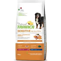 Affinity Natural Trainer, alimento para perros adultos de tamaño mediano/grande, piel sensible, sabor a salmón, sin gluten
