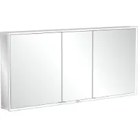 Villeroy & Boch , espejo de pared con armario integrado, modelo My View Now, 160 cm, 3 puertas, con regulador de intensidad mediante sensor