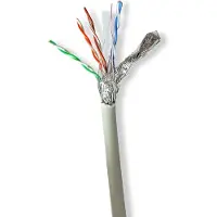 Nedis Cable De Red En Bobina Cat6 Stranded S/ftp Copper 100 M Indoor Lszh