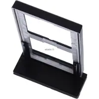 JUNG Marco para interruptores, doble, modelo LS 990, grado de protección IP 44, fabricado en Duroplast con pintura, color negro grafito mate, para montaje vertical, 1 unidad.