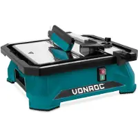 Vonroc Corta azulejos 650W - 180mm - Depósito de agua integrado | Encimera STST