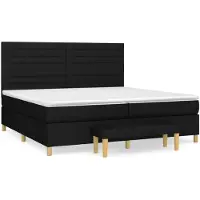 vidaXL Cama con somier y colchón, color , 200x200 cm, tapizada en tela