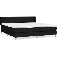 vidaXL Cama con somier y colchón, color , 160x200 cm, tapizada en tela