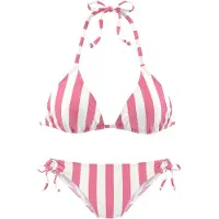 Venice beach Bikini rosa / blanco
