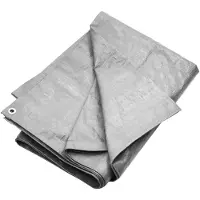 The Living Store Lona protectora Living Store, 180 g/m², 4x5 metros, color gris, fabricada en HDPE